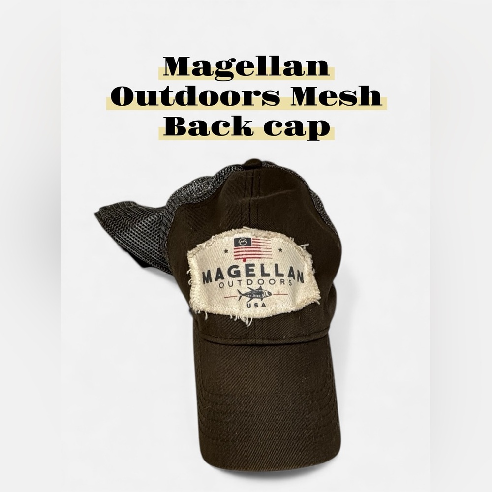 Magellan Outdoors Mesh Back Cap – Distressed Patch, Adjustable Fit